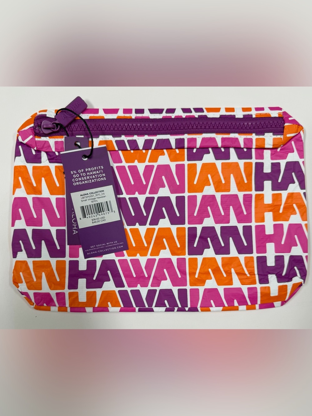 BNWT - ALOHA COLLECTION HAWAIIAN AIRLINES Small Pouch 🌺